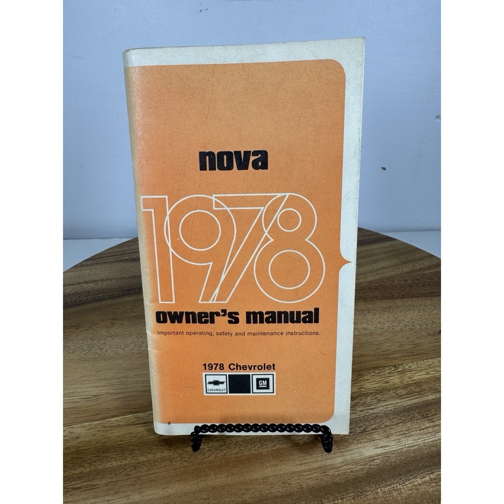 1978 Chevrolet Nova Owners Manual Original Copy